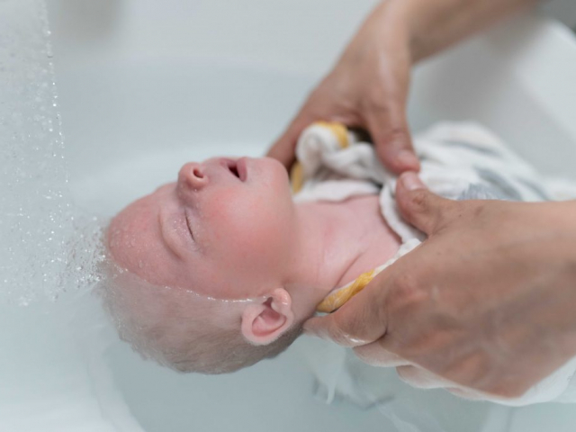 photographe bain thalasso bébé Lyon